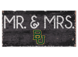 Baylor Bears Mr & Mrs Sign