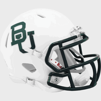 Baylor Bears NCAA Mini Speed Football Helmet White Metallic
