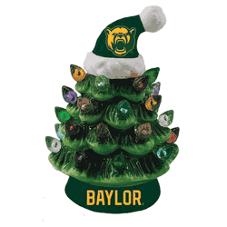Baylor Bears Ornament Christmas Tree LED 4 Inch