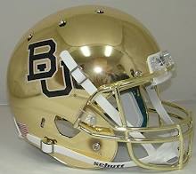 Baylor Bears Schutt XP Authentic Full Size Helmet - Chrome Gold