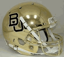 Baylor Bears Schutt XP Authentic Full Size Helmet - Chrome Gold