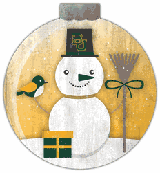 Baylor Bears Snowglobe 12in Wall Art