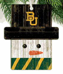 Baylor Bears Snowman Ornament