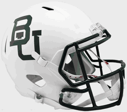 Baylor Bears Speed Replica Full Size Football Helmet White Metallic