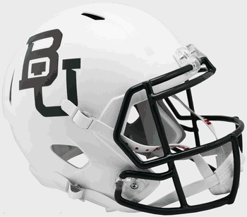 Baylor Bears Speed Replica Full Size Football Helmet White Metallic