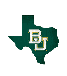 Baylor Bears Team Color Logo State Sign
