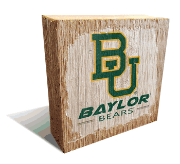 Baylor Bears Team Logo Block 6X6