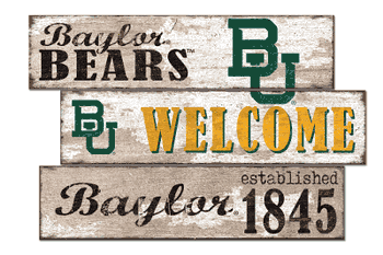 Baylor Bears Welcome 3 Plank
