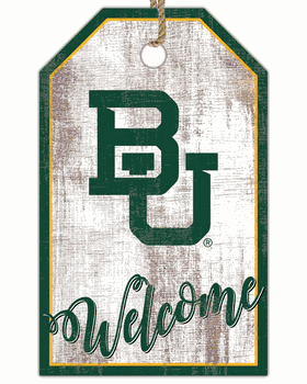 Baylor Bears Welcome Team Tag 11x19 Sign