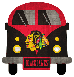 Blackhawks 12" Team Bus Sign