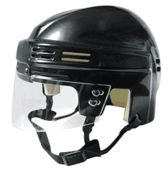 Blank SportStar NHL NCAA Hockey Player Mini Helmet - Black