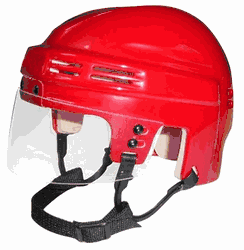 Blank SportStar NHL NCAA Hockey Player Mini Helmet - Red