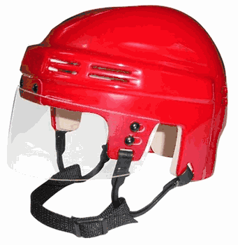Blank SportStar NHL NCAA Hockey Player Mini Helmet - Red