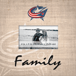 Blue Jackets Family Picture Frame