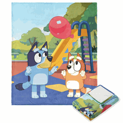 Bluey Balloon Girls Silk Touch Throw Blanket 50x60 Inches