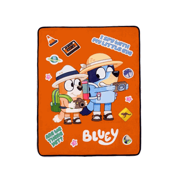 Bluey Road Trip Silk Touch Throw Blanket 46x60 Inches