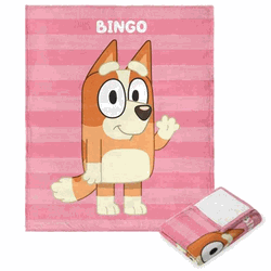 Bluey Roll Call Bingo Silk Touch Throw Blanket 50x60 Inches