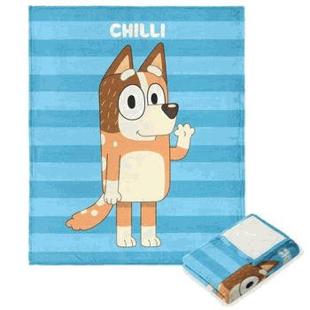 Bluey Roll Call Chilli Silk Touch Throw Blanket 50x60 Inches