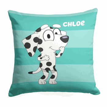 Bluey Roll Call Chloe Throw Pillow 18x18 Inches