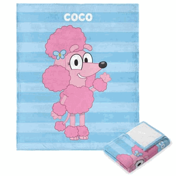 Bluey Roll Call Coco Silk Touch Throw Blanket 50x60 Inches