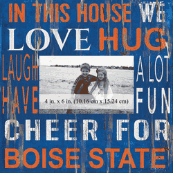 Boise State Broncos 10x10 In This House Frame