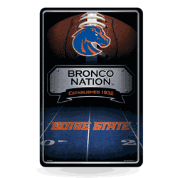 Boise State Broncos  11" x 17" Metal Home Dcor Sign