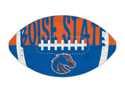 Boise State Broncos 12" Football Cutout Sign with City Name