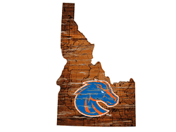 Boise State Broncos 12" Mini Roadmap State Sign