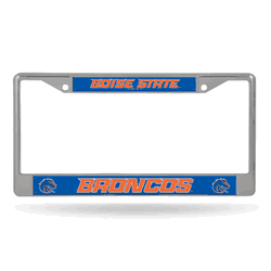 Boise State Broncos  12" x 6" Chrome Frame With Decal Inserts