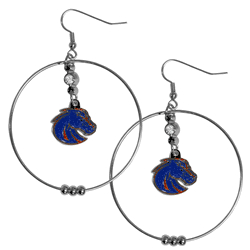 Boise State Broncos 2 Inch Hoop Earrings