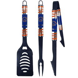 Boise State Broncos 3 pc Color BBQ Tool Set