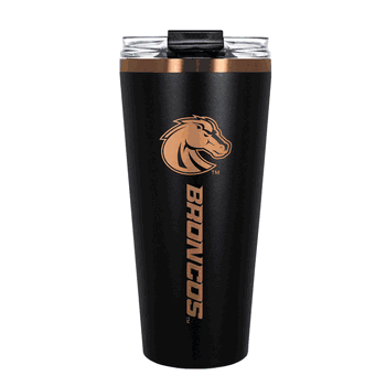 Boise State Broncos 32oz Black and Copper Big Slim with Straw
