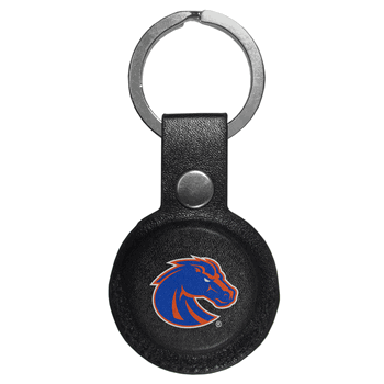 Boise State Broncos AirTag Compatible Leather Key Chain