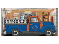 Boise State Broncos Best Dad Truck 6x12 Sign