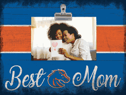 Boise State Broncos Best Mom with Stripe Clip Frame