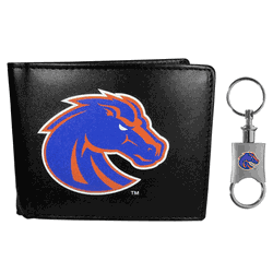 Boise State Broncos Bi-fold Wallet & Valet Key Chain