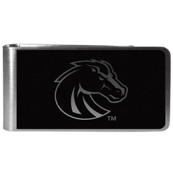 Boise State Broncos Black and Steel Money Clip