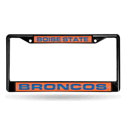 Boise State Broncos Black Laser Chrome Frame