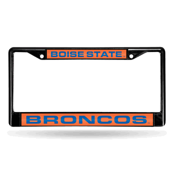 Boise State Broncos Black Laser Chrome Frame