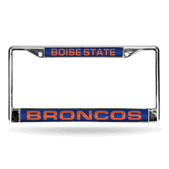 Boise State Broncos Blue Laser Chrome Frame