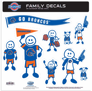 Boise State Broncos Family Decal Set Large