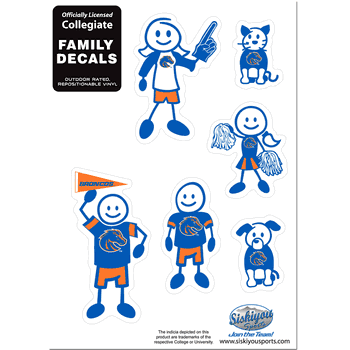 Boise State Broncos Family Decal Set Small