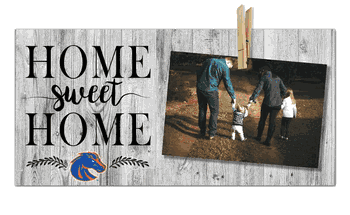 Boise State Broncos Home Sweet Home Clothespin 6x12
