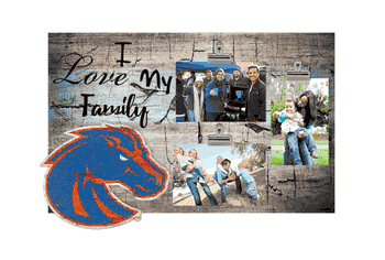 Boise State Broncos I Love my Family Clip Frame