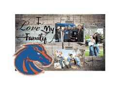 Boise State Broncos I Love my Family Clip Frame