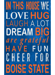 Boise State Broncos In This House Sign