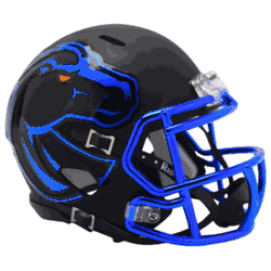 Boise State Broncos NCAA Mini Speed Football Helmet Matte Black