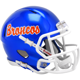 Boise State Broncos NCAA Mini Speed Football Helmet Script