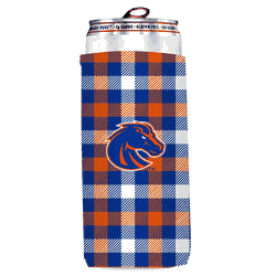 Boise State Broncos Plaid Insulated Slim Can Sleeve