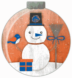 Boise State Broncos Snowglobe 12in Wall Art